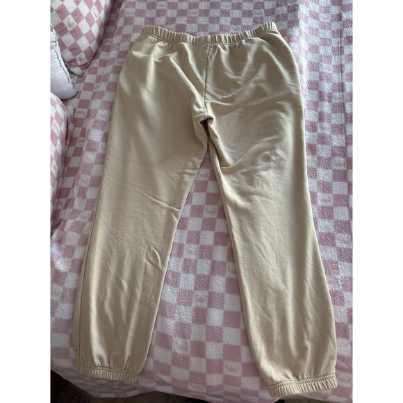 Allfenix Sweatpants Yoga Pilates XL Cream Beige - Picture 2 of 3